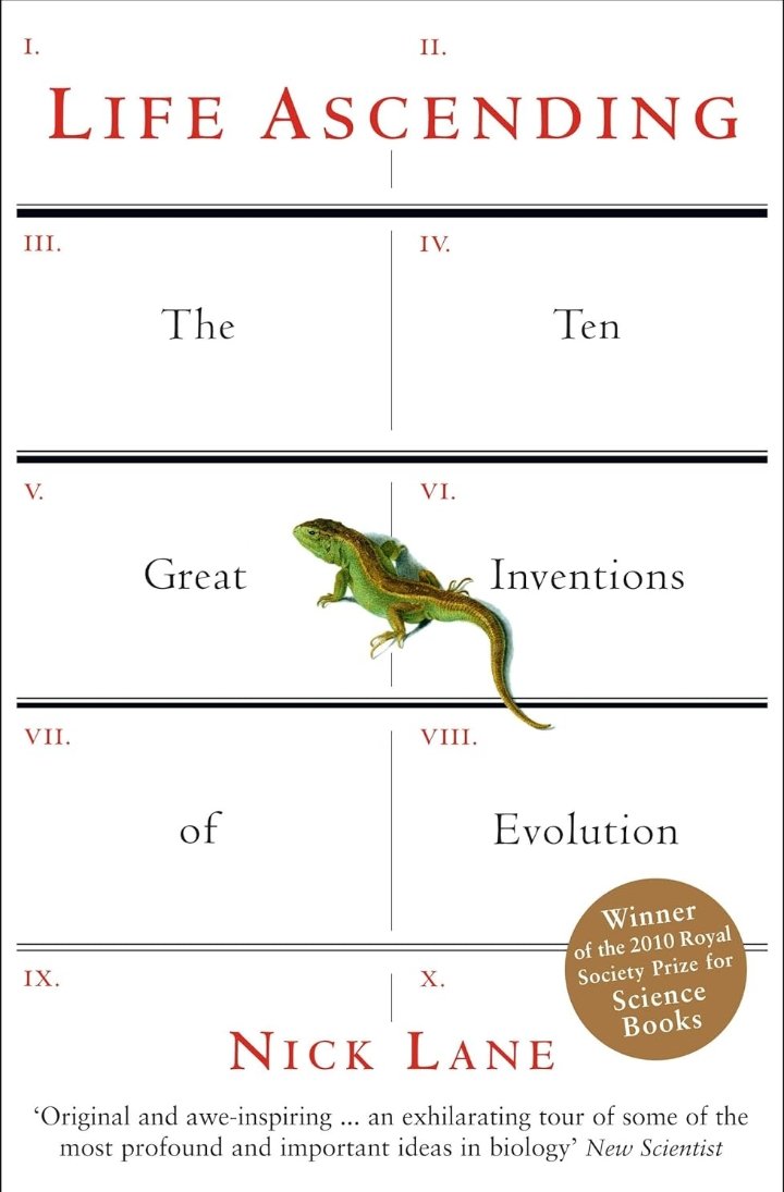 Powerofbooks3's tweet photo. Best Science Books That Will Make You Smarter 

1. Life Ascending
2. Transformer
3. Power, Sex, Suicide 
4. The Vital Question by Nick Lane https://t.co/VnHQN4pguU