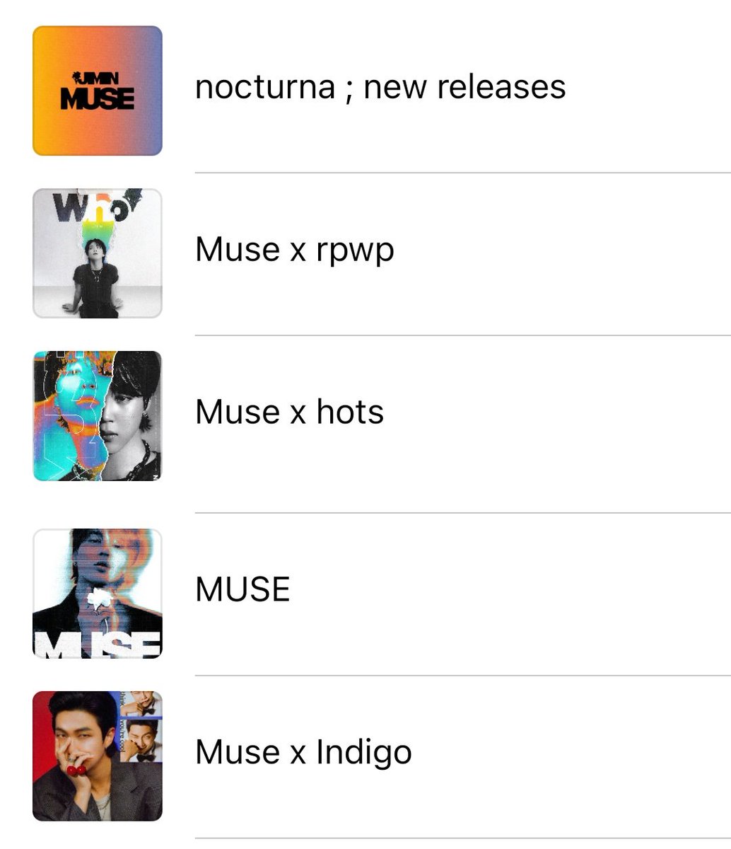 hxml97's tweet photo. ☆ hilo con playlists focus #MUSE_JIMIN en Spotify y Apple Music | método v-army https://t.co/AoIsL4QHmM