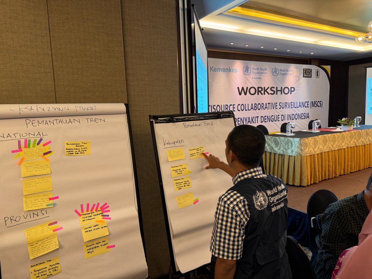 HaarKarin's tweet photo. Had an insightful time at the MSCS workshop in Central Java organized by @KemenkesRI &amp; @WHO. Proud to contribute to strengthening #surveillance using multiple information sources for better decision-making in #dengue control and beyond!🙏2 @WHOIndonesia for excellent preparation https://t.co/hKGaZwOen7