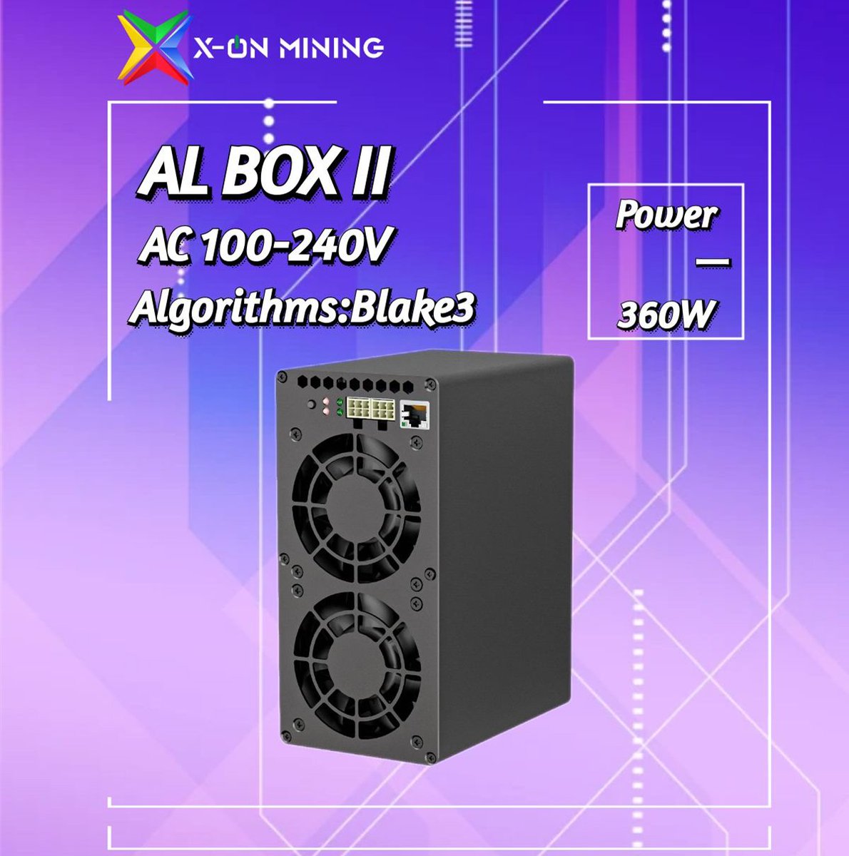 xonmining's tweet photo. 🚀Our Hong Kong warehouse is about to receive the upgraded #ALBOXII! 📦✨
🔹 Hashrate: 720GH/s ±5%
🔹 Power: 360W ±5%
🔹 Power Consumption: 0.5J/GH
🔹 Cryptocurrency: #ALPH
🔹 Algorithm: #Blake3
Contact #XONMining today💬
📞 +86 136 3165 6695
📧 contact@xonmining.com https://t.co/AFMUVGJYGJ