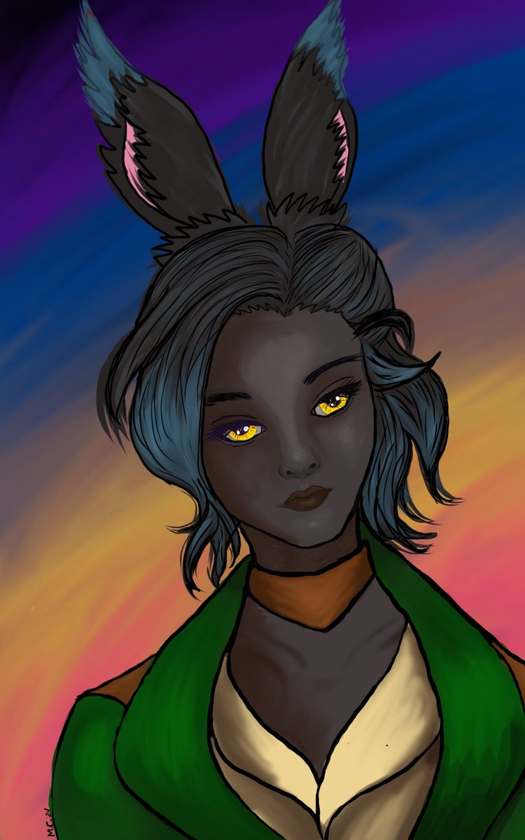 Just a little art love of Erenville. Boy just needs a hug.

#FFXIVART #Erenville #Viera #ffxiv #dawntrail