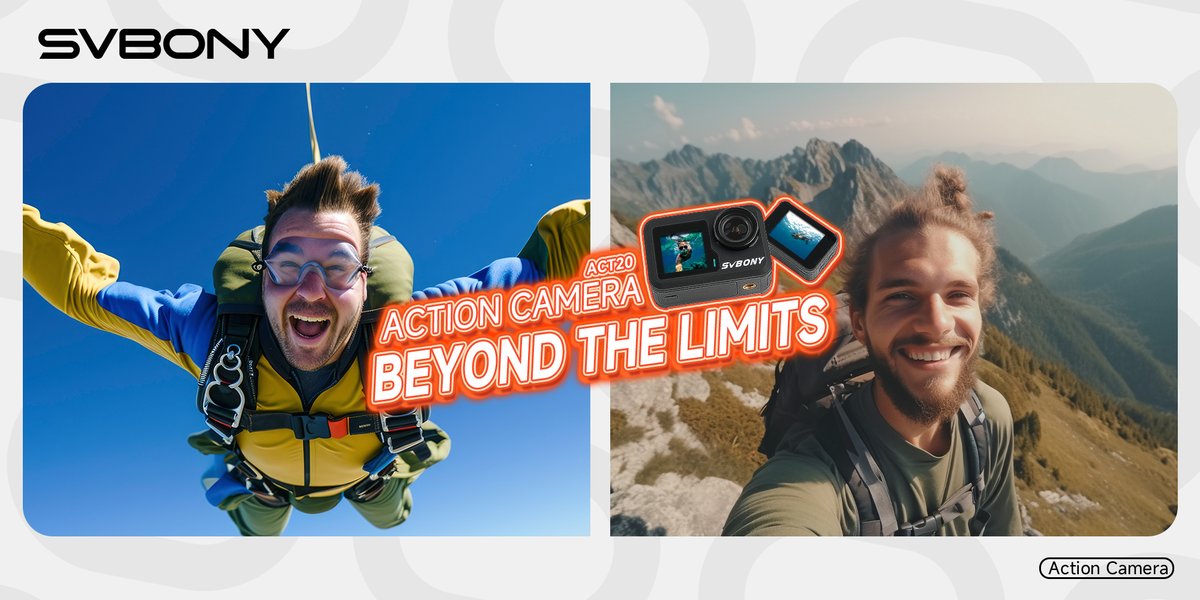 SVBONYsvbony's tweet photo. 🌟📷Beyond the Stars, Beyond the Limits📷🌟
Different height, Same experience. Soaring through the skies with paragliding OR conquering mountain peaks, SVBONY Action Camera ensures an incredible experience at any altitude.
https://t.co/3azJDfSUPv
#svbony #act20 #actioncamera https://t.co/MGedYzcz1u
