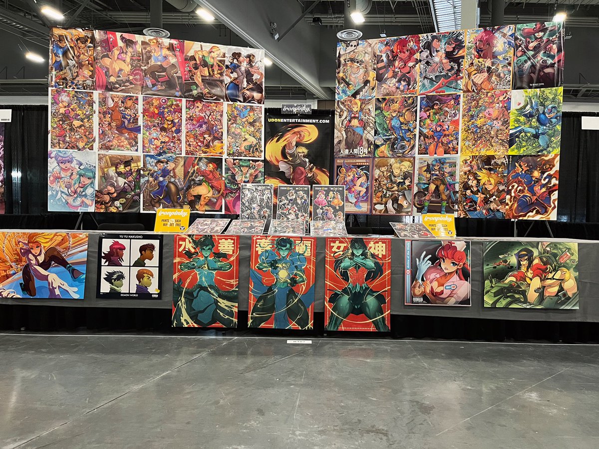 ironpinky's tweet photo. All set up for @Evo! Booth B107! After you win your pools, swing by and say hi :) #evo2024 #edwinhuang #streetfighter https://t.co/PtOWD1reNs