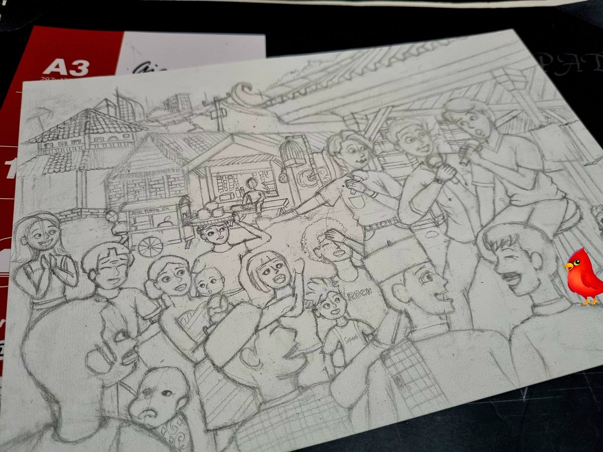 pzzu_'s tweet photo. *Buat arsip aja, ini portofolio snbp ku kemaren, ngejar banget, H-2 bikin ulang gambar gara" salah kertas🧎‍♂️‍➡️. Allhamdulillah lolos DKV ISI✨️✨️ https://t.co/OyASZJjtTB