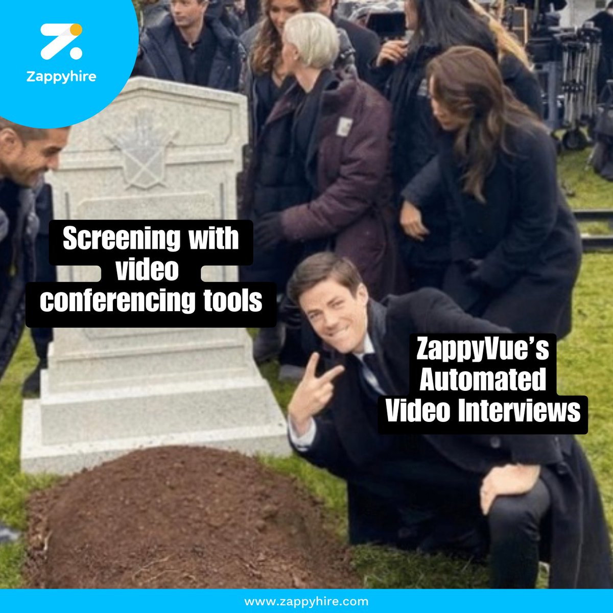 zappyhireglobal's tweet image. Still using video conferencing tools to screen candidates?! BORING! 
Time to bury it, say RIP, and screen candidates in true style with ZappyVue&apos;s Automated Video Interviews.

Sign up NOW!👉bit.ly/4f8r1vW

#HRtech #automatedvideointerview #recruitmentautomation #hiring
