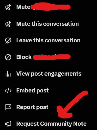 Barnacules's tweet photo. If you find misinformation on @X, you should right click on the post & select "Request Community Note" unless the option is missing because @support or @ElonMusk disabled them on your account meaning you also can't vote on notes. Elon can also remove @communitynotes too! #XTip