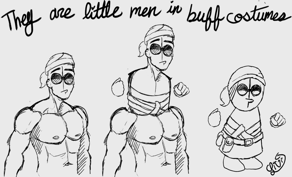 LivInYourCloset's tweet photo. THEY ARE LITTLE MEN IN BUFF COSTUMES!! #MadnessCombat #madnesscombatfanart #Sanford https://t.co/3kYpC1ORY4