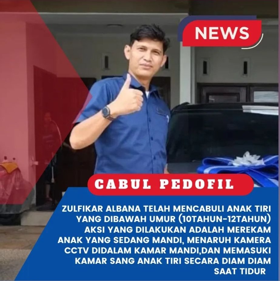 dhemit_is_back's tweet photo. 🚨 TW Pedofil 🚨
Kami paling benci dengan kasus pedofil apalagi di lingkungan keluarga terdekat menurut kami lebih dari bintang..

Kami akan kawal tiap kejahatan pedofil dan kami sarankan segera laporkan Polisi, laporan itu gratis

Up #HukumMatiKoruptordanPedofil https://t.co/7kiTtrYnEF