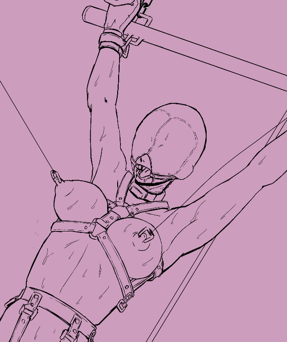 バランスよく全頭マスクを描くのは難しいよねぇ(;'∀`) 