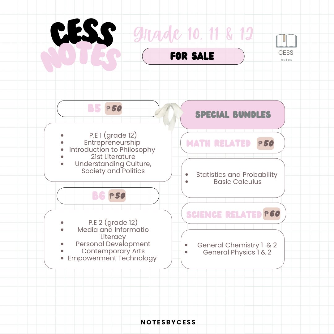 0813kartt's tweet photo. wts lfb ph 

☻ grade 10 &amp; SHS notes for sale❕️
⤷ ₱50 each bundle!

- payments first policy 
- mop: gcash
- shared via gmail / gdrive
- no refunds

dm if interested ! 💌

t. shs g11 grade 11 stem humss abm gas notes g10 g12 grade 11 grade 12 #studytwtph #studytwt https://t.co/SIrN7pQKGi