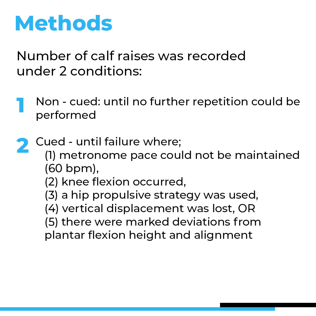 sportsmapnet's tweet image. Form Matters - Technical Cues in the Single Leg Heel Raise to Failure Test Significantly Change the Outcome: A Study of Convergent Validity in Australian Football Players

Full article: tinyurl.com/56774ne8