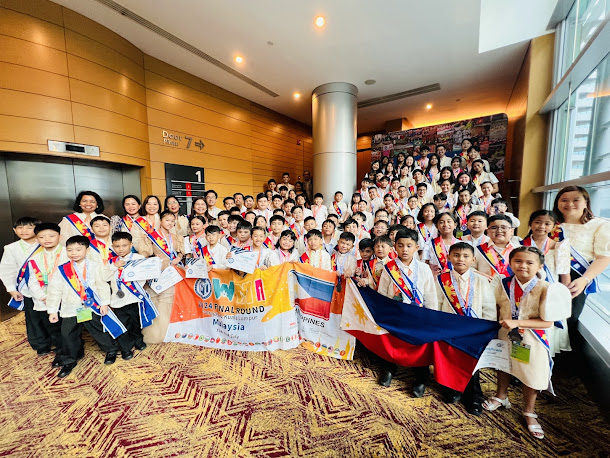 AngieQBalibay's tweet image. Filipino grade school students excelled at the 2024 World Mathematics Invitational in Malaysia, winning 89 awards, including the prestigious Legend and Star of the World honors! 🇵🇭🧮 #PinoyPride #MathGeniuses #WMI2024 My full report via @GoodNewsPinas_