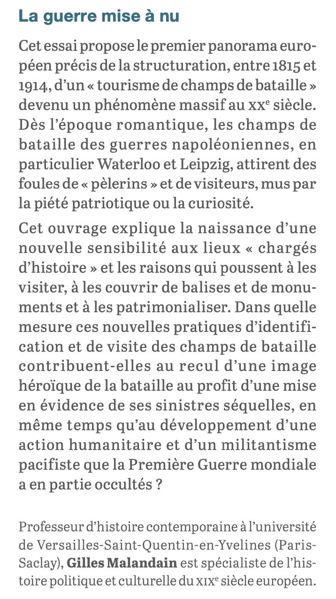 Gilles Malandain - Les champs patriotiques

Visiter les sites de guerre, de Waterloo aux tranchées

À paraître en septembre aux Puf