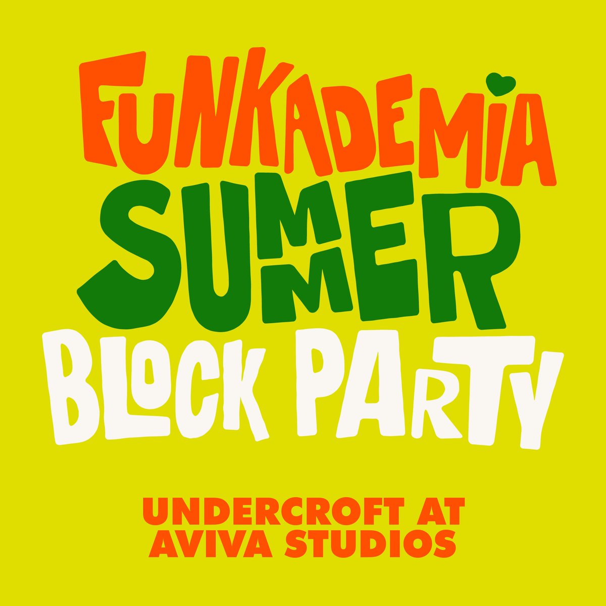Funkademia (@funkademia) on Twitter photo Free Party
Saturday 20th July
<a href="/factoryintl/">Factory International</a>
12-8
factoryinternational.org/whats-on/funka… Free Party
Saturday 20th July
<a href="/factoryintl/">Factory International</a>
12-8
factoryinternational.org/whats-on/funka…