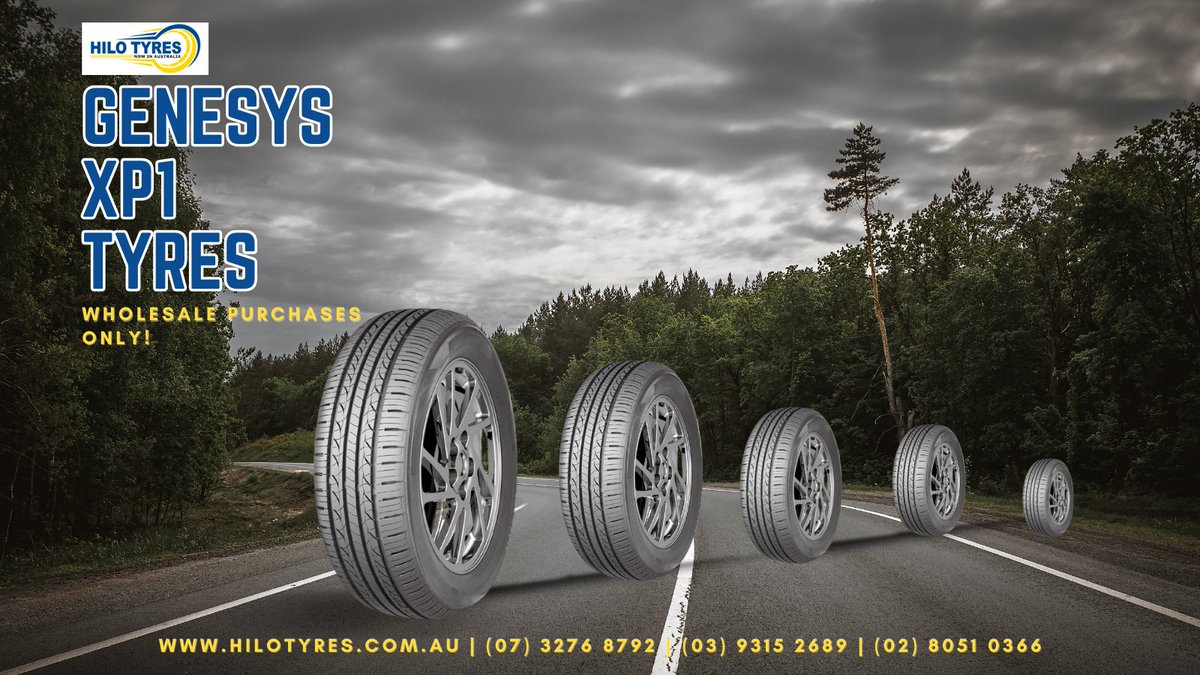 HiloTyres's tweet photo. Boost your sales and customer satisfaction by offering #GenesysXP1Tyres from #australia's leading #wholesale #tyrestore "#HiloTyres". Join us and offer your customers the best in #tyre technology!
https://t.co/G8hVGU86T9 | (07) 3276 8792 | (03) 9315 2689 | (02) 8051 0366 https://t.co/81rV5rtkdS