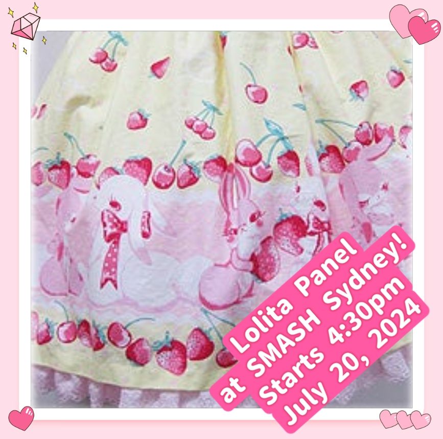 Thedecorafacto1's tweet photo. 🎀Our next event will be at SMASH Sydney! 🍭We are at Booth 527 and will have a huge range of lolita clothing and accessories for you to browse! ✨️Our Lolita panel is on Saturday 4:30pm!🎀

#thedecorafactory #decorafactory #smash #smashcon #angelicpretty #egl #eglfashion https://t.co/5M54jqAE5y