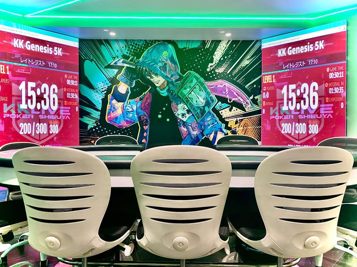 KKLIVESHIBUYA's tweet photo. July.19.fri

本日も、KKSBオープンです！

▼13:30-【KK GENESIS 5k】
Lv2までに着席の方に1drinkサービス
レイトレジストは17:10です✨
https://t.co/XSij2lIstP

▼13:00-リングゲーム 2-5(5)
14:00までに5000円以上チップご購入で
リングチップ＄100 or 飲み放題(15:00まで) サービス

 #KKSB https://t.co/fRXzD3Dt4X