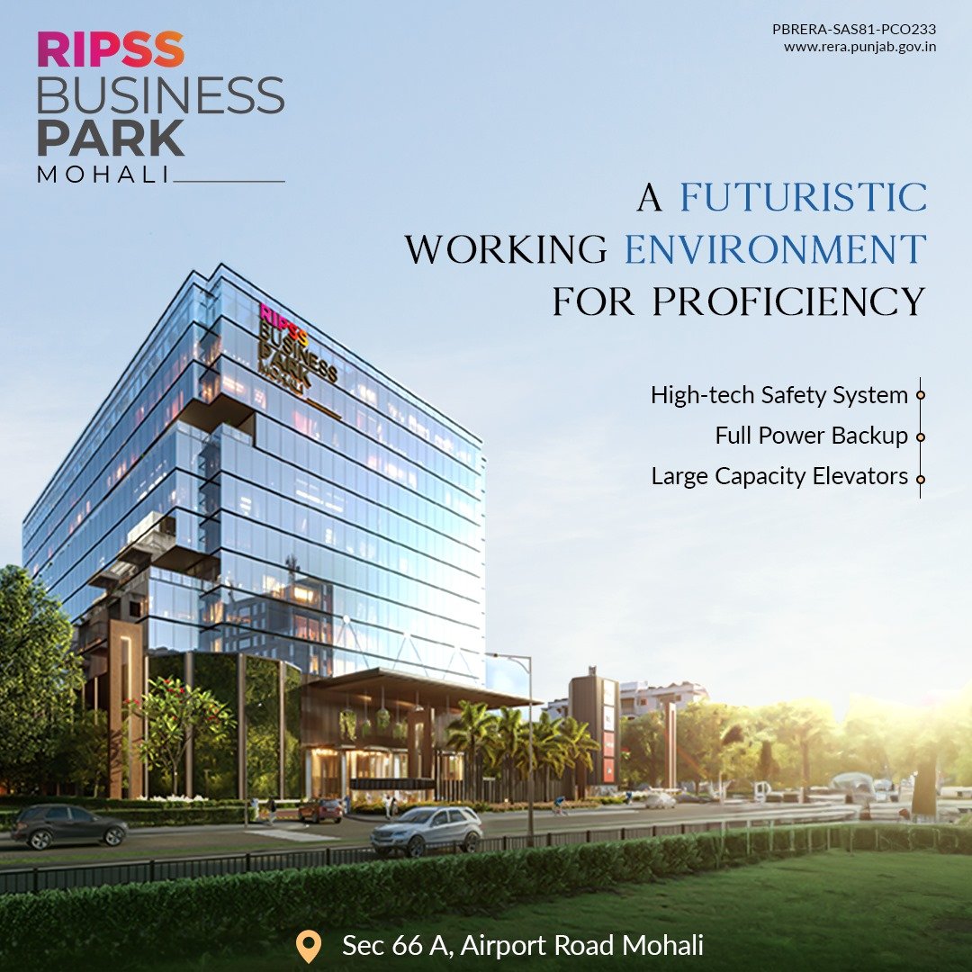 RIPSSInfra's tweet photo. Immerse in innovation and growth at every turn with high-speed elevators, full power backup, and top-tier safety.

RIPSS Business Park  

#RIPSS #RIPSSInfra #RIPSSBusinessPark #Sustainability #RealEstate #CommercialProperty  #Mohali https://t.co/mRPWWEk7iY
