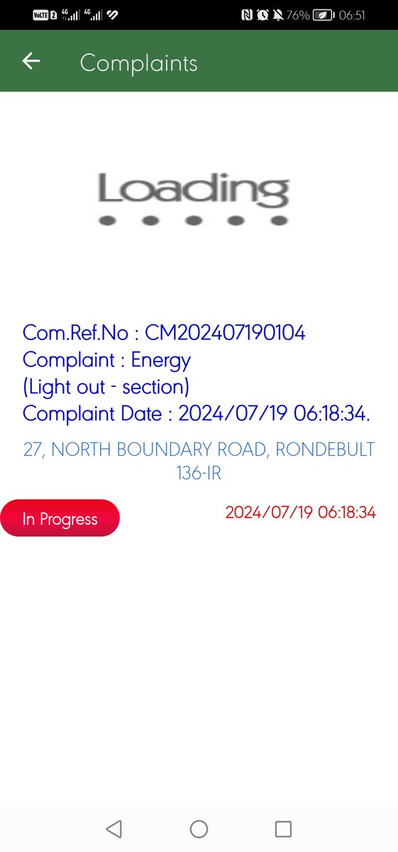 JaneWitchDoe's tweet photo. @CoE_Call_Centre Please update on the power outage on Dawn Park since early hours of the morning https://t.co/mfRAk9gNSp