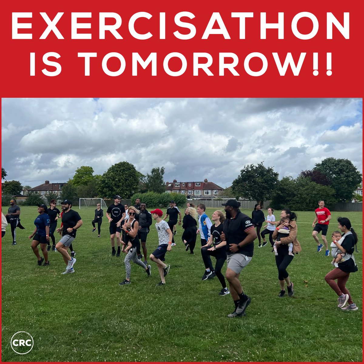 Join us for our annual Exercisathon and sweat for a good cause with CRC Cares! Let's move our bodies and raise money for what matters most. 💪 #CharityEvent #ActiveFundraising