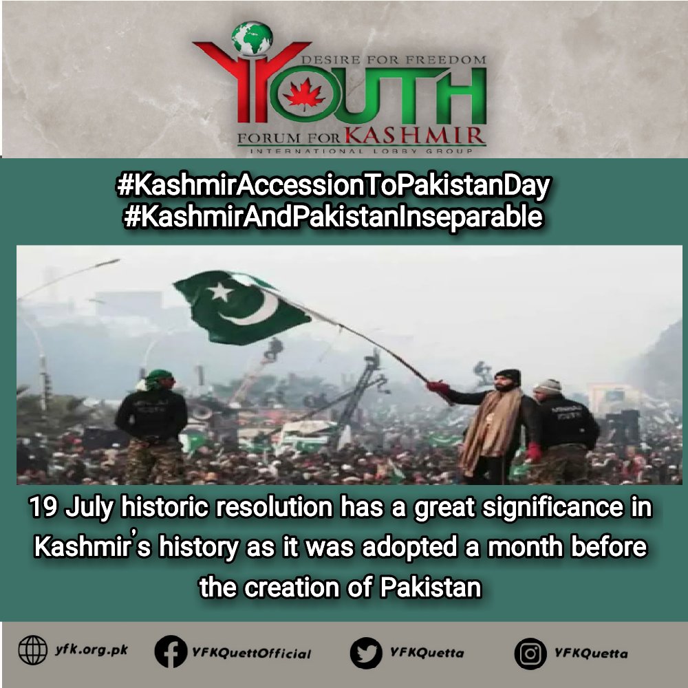 BilkeesKha89932's tweet photo. #KashmirAccessionToPakistanDay
#KashmirAndPakistanInseparable https://t.co/5PbzToxIea