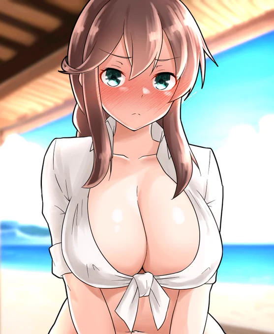 #能代進水日 なので結構前に描いた能代再掲です(◜ᴗ◝ ) 