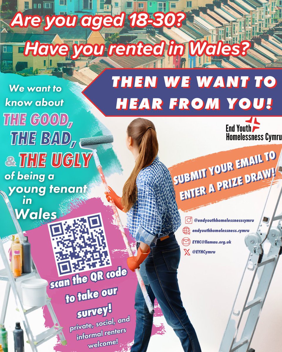 EYHCymru's tweet image. If you are a young person (under 30) renting In  Wales, please fill out our survey and tell us about your experiences. 🏠
surveymonkey.com/r/QK3WVSX