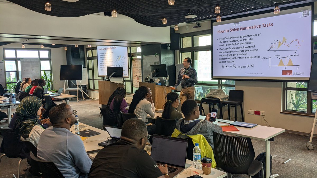 African Computer Vision Summer School (@acvss_ai) on Twitter photo Day 5. There is no modern computer vision without generative AI. We're excited this morning to have Ke Li <a href="/KL_Div/">Ke Li ๐</a> lecture to demystify generative modeling and shed light on what makes up for the fantastic progress in image generation. #ACVSS Day 5. There is no modern computer vision without generative AI. We're excited this morning to have Ke Li <a href="/KL_Div/">Ke Li ๐</a> lecture to demystify generative modeling and shed light on what makes up for the fantastic progress in image generation. #ACVSS