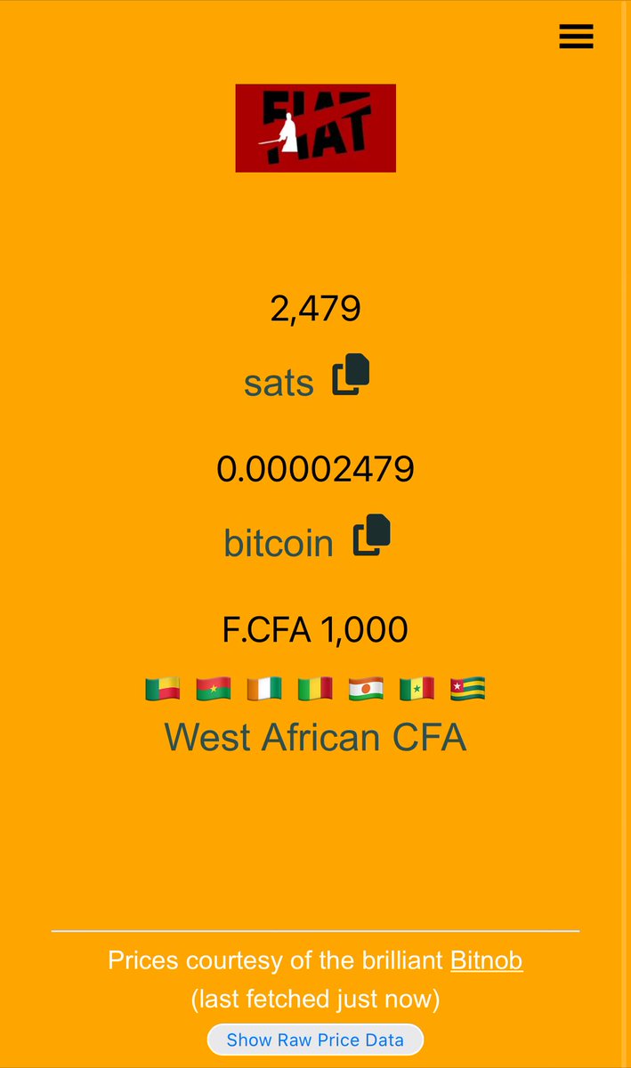 Afrique_Bitcoin's tweet photo. #Bitcoin n’est pas trop cher et fonctionne aujourd’hui contrairement à Microsoft. 🤣
Avec 1000 FCFA, vous pouvez acquérir jusqu’à 2479 satoshis soit 0,00002479 BTC au cours d’aujourd’hui, 19 Juillet 2024.
#BabiTime
Stay humble, stack sats. 😎 https://t.co/7V9pQS0peX