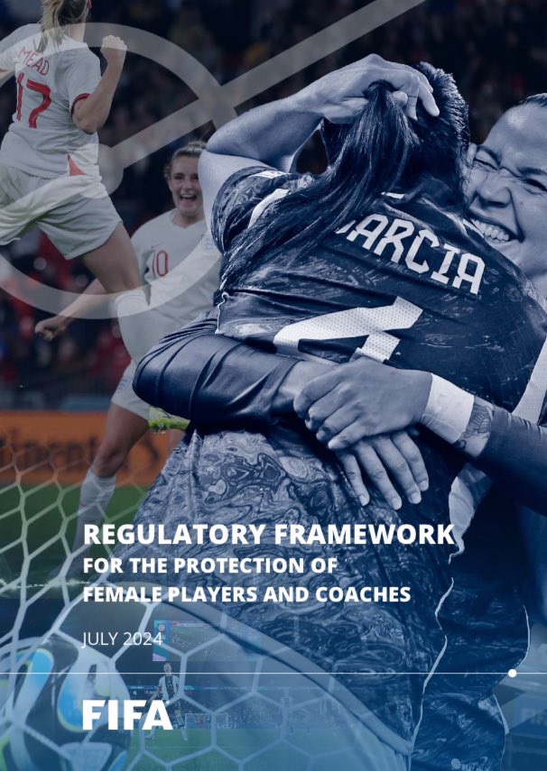 GarciaSilvero's tweet photo. Over the last few years, we have been working at FIFA to introduce a detailed regulatory framework for the protection of female players and coaches. 

@SarBareman 

Discover much more about our measures in place👇(info also available in 🇪🇸 &amp; 🇫🇷).

https://t.co/cLYpNZB8qx https://t.co/qFBkGlx8Yr