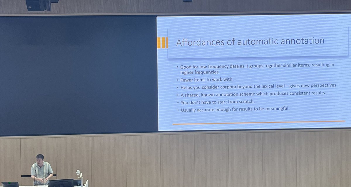 Rachelle Vessey (@rachellevessey) on Twitter photo So refreshing to hear the good and the bad of automatic annotation from @_paulbaker_ <a href="/CADS2024/">7th Corpora & Discourse International Conference</a> #cads2024 So refreshing to hear the good and the bad of automatic annotation from @_paulbaker_ <a href="/CADS2024/">7th Corpora & Discourse International Conference</a> #cads2024
