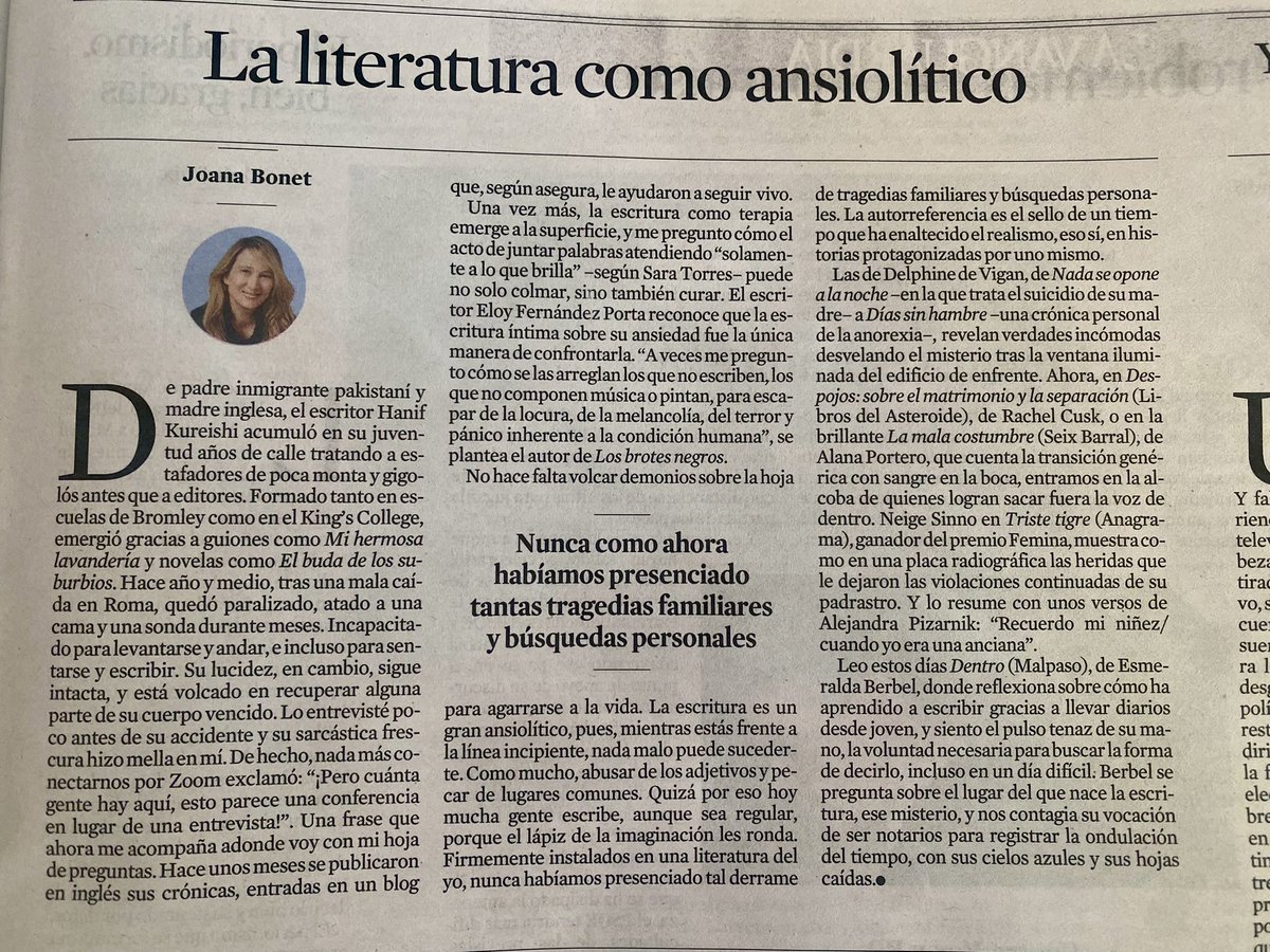 Registrar la ondulación del tiempo, qué verdadero y bonito lo que escribes hoy <a href="/bonetjoana/">Joana Bonet</a>