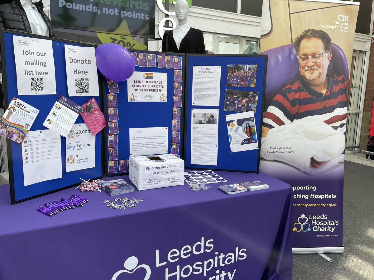 We’re at Pudsey ASDA today engaging with customers, talking about the incredible work our NHS staff do and why we support them! 💜