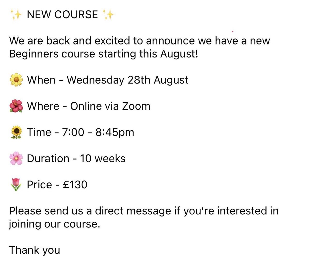 New BSL Beginners course starting soon!
