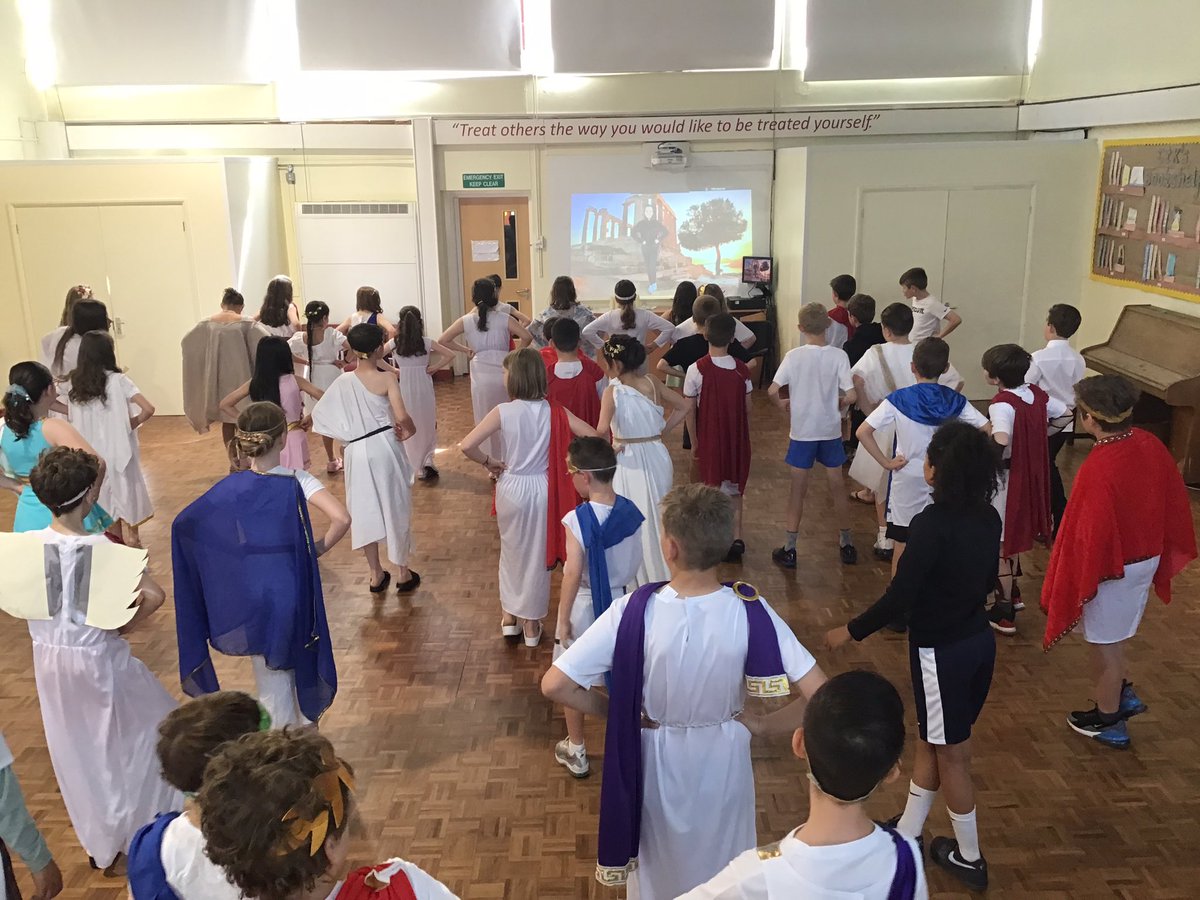 Y5_CTK's tweet photo. Year 5 started their Greek day with traditional Greek dancing 🇬🇷 https://t.co/uBfGhOh4xi