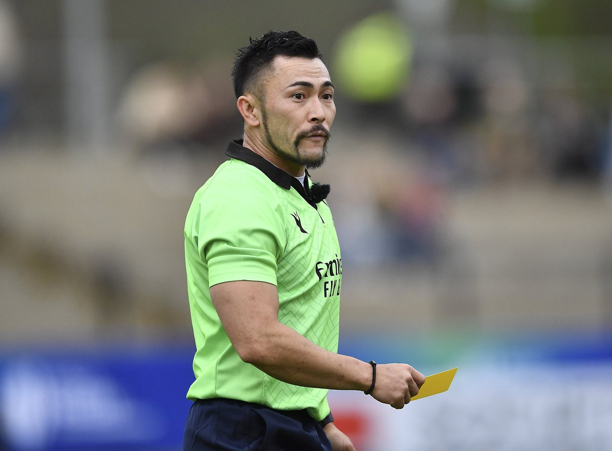 JRFURugby's tweet photo. ๐ฏ๐ต Japanese refs on the global stage! ๐
Massive shout out to Katsuki Furuse who reffed for the Scotland v USA U20 Trophy final last week ๐
Same goes to Takehito Namekawa who will ref todays U20 Championship final between England and France ๐
#U20Trophy | #U20Championship https://t.co/pYayYFLFSD