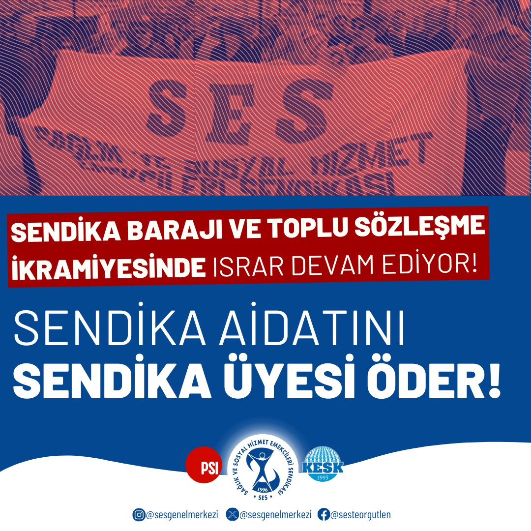 sesgenelmerkezi's tweet photo. ❗️Sendika aidatını, sendika üyesi öder!

📣SENDİKA BARAJI VE TOPLU SÖZLEŞME İKRAMİYESİNDE ISRAR DEVAM EDİYOR!

Toplu sözleşme ikramiyesi ya da sendika destek primi adı altında yapılan tüm uygulamaların alt yapısı, sendika üyelerinin aidatlarının devlet (işveren) tarafından ödenmesi konulu 28.08.2005 tarihli toplu görüşme mutabakat metninin 4. Maddesine dayanmaktadır.

Bu talep T. KAMU SEN ve MEMUR SEN’den gelmiş ve “Sendika üyesi olan personele sendika aidatlarından kaynaklanan kayıplarını telafi amacıyla aylık 5 YTL ilave ödeme yapılmasını sağlayacak düzenlemeye gidilmesi” şeklinde mutabakat metnine yansıtılmıştı. KESK, mutabakat metnindeki dördüncü maddeye ilişkin “… İşverenin sendikalar üzerindeki etkisini artıracağından kabul etmiyoruz…” şeklinde çok açık bir ifadeyle şerh koymuştu.  Konfederasyonumuz 01.09.2005 tarihinde Uzlaştırma Kurulu’na gönderdiği dilekçede; “…Toplu görüşme mutabakat metninde, sendika üyesi olan personele sendika aidatlarından kaynaklanan kayıplarını telafi amacıyla aylık 5 YTL ilave ödeme yapılmasını sağlayacak düzenlemeye gidilmesiyle ilgili hususa yer verilmesi işveren devletin sendikalar üzerindeki etkisini arttıracağı gibi sendikaların devletten bağımsızlığı ilkesine de gölge düşürmüştür. Konfederasyonumuzun bu hususu kabul etmesi sendikal anlayışı nedeni ile mümkün değildir.” Demiştir.
 
Ancak o dönem uzlaştırma kurulu itirazımızı usulden reddetmiştir. Ardından iş mahkemesine açtığımız davadan da maalesef sonuç elde edilememiştir.  Konfederasyonumuz ve üye sendikalarımızın bütün itiraz ve karşı çıkışlarına rağmen; 375 sayılı Kanun Hükmünde Kararnamenin Ek 4. maddesinin 1. fıkrasındaki; “25/6/2001 tarihli ve 4688 sayılı Kamu Görevlileri Sendikaları Kanunu hükümleri uyarınca kamu görevlileri sendikasına üye olup, kendisinden üyelik ödentisi kesilen kamu görevlilerine, anılan kesintinin yapıldığı her ay için 5 YTL tutarında sendika ödeneği verilir” hükmü ile yasa yürürlüğe girmişti.  
 
Böylece Türkiye sendikal örgütlenmesine devlet müdahalesinin önünü açan bir sürece girilmişti. T. Kamu Sen’in KESK’in örgütlenmesinin önüne geçmek için kapalı kapılar ardında yaptığı bu pazarlık dönemin birçok yazılı ve görsel medyasında deşifre edilmişti. AKP hükümetleri ile birlikte dünyada örgütlenme rekoru kıran Memur Sen sendikası yetkiyi aldıktan sonra ise sendika aidatına “destek primi” ve “toplu sözleşme ikramiyesi” adı altında işi daha da ileri bir safhaya çevirmiştir. Toplu sözleşme primi almak için ise baraj getirilme çabası başka sendikalara yaşam hakkı vermemek için uygulanan yeni bir yöntem oldu. 
Bugün insanlar daha işe başlarken işe başlama evraklarının arasına üye formu koyarak iktidar yanlısı sendikaya üye yapma, tüm idareciler ve bürokratların eliyle büyütülmeye çalışma ve idarecileri belirlemede etkili olma dahi yetmeyecek olacak ki defalarca iptal edilen düzenleme yeniden gündeme getiriliyor.

SES olarak bir kez daha ifade ediyoruz. Sendika aidatını üyenin kendisi öder. Üye kendi cebinden ödeyecek ki sendikasını sorgulayabilsin. İşveren tarafından aidat ödemesi yapıldığı zaman işverenin sözü geçer. Bu nedenledir ki 7 dönem (14 yıl) boyunca toplu sözleşme masalarında emekçiler sefalet ücretlerine mahkum ediliyor. Sahibinin sözü dışına çıkmayan yetkilendirilmiş sendikamsı yapı emekçilere yaşamı zindan etmeye devam ediyor. Milyon üyesi olan sendikamsı yapı bırakın mücadeleci bir sendikanın yapması gerekenleri yapmayı sarı sendikaların yaptıkları kadar bile sendikal faaliyet yürütmüş olsaydı bugün emekçilerin ekonomik, sosyal, özlük ve demokratik hakları bakımından çok daha ileride olacaktık. Ayrıca geçmiş yıllarda bu barajlara ve sendika aidatının işveren tarafından ödenmesine itiraz eden bazı sendikalar bugün baraj sorununu aştıkları için çıkarılmak istenen düzenlemeye sahip çıkmaları da ironiktir. 

Dün olduğu gibi bugün de baraj sorunumuz olmamasına rağmen, örgütlenme özgürlüğüne getirilen barajları, aidatların devlet (işveren) tarafından ödenmesini kabul etmiyoruz.

https://t.co/lrgIQaxIbG