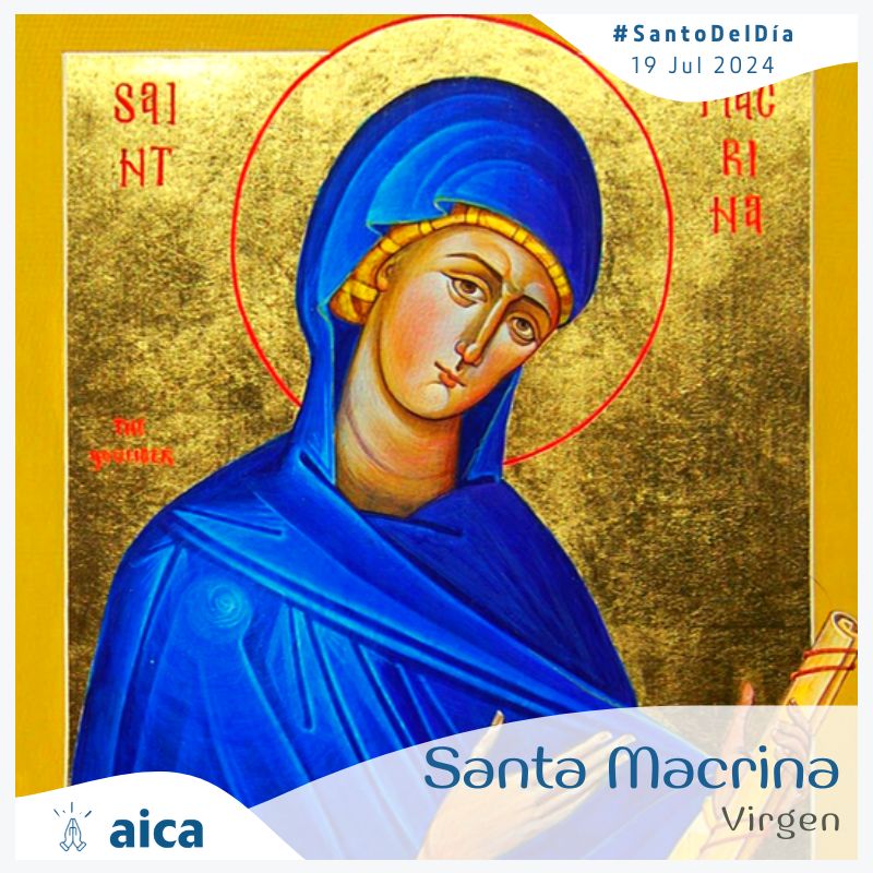 AgenciaAica's tweet photo. #Santoral #SantoDelDía Santa Macrina #RuegaPorNosotros #Macrina #FelizDía #19deJulio
Santa Macrina, virgen
» https://t.co/F4HxhdGILO https://t.co/wJh75VsRJ2