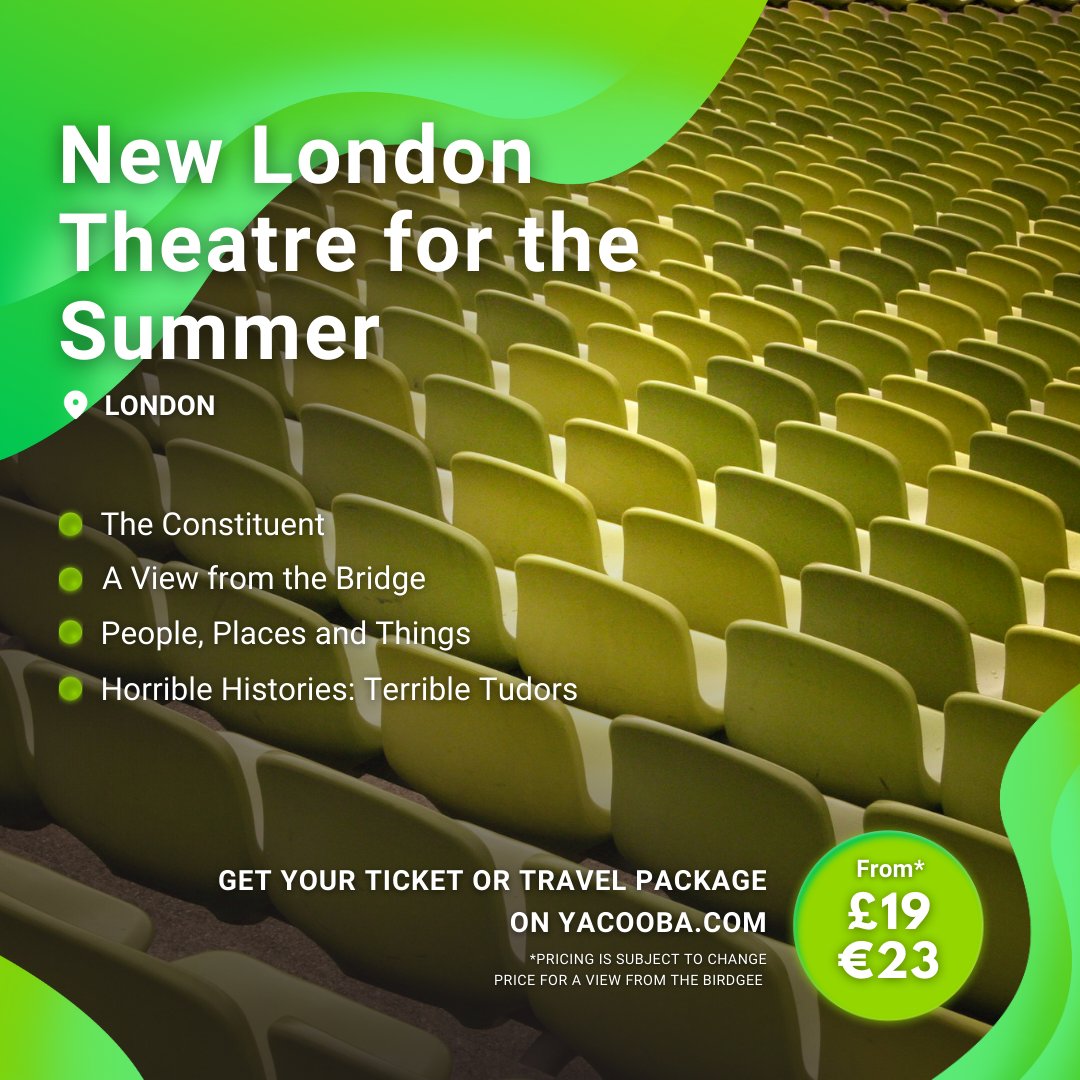 📢 Check out our top picks for new theatre on London’s West End this summer!
👉 blog.yacooba.com/new-london-the… 👈

🎟️ Get your tickets at yacooba.com

#summer #tickets #theatre #westend #london #whatson #getyourtickets #bookyourtickets #theatretickets #londontheatre