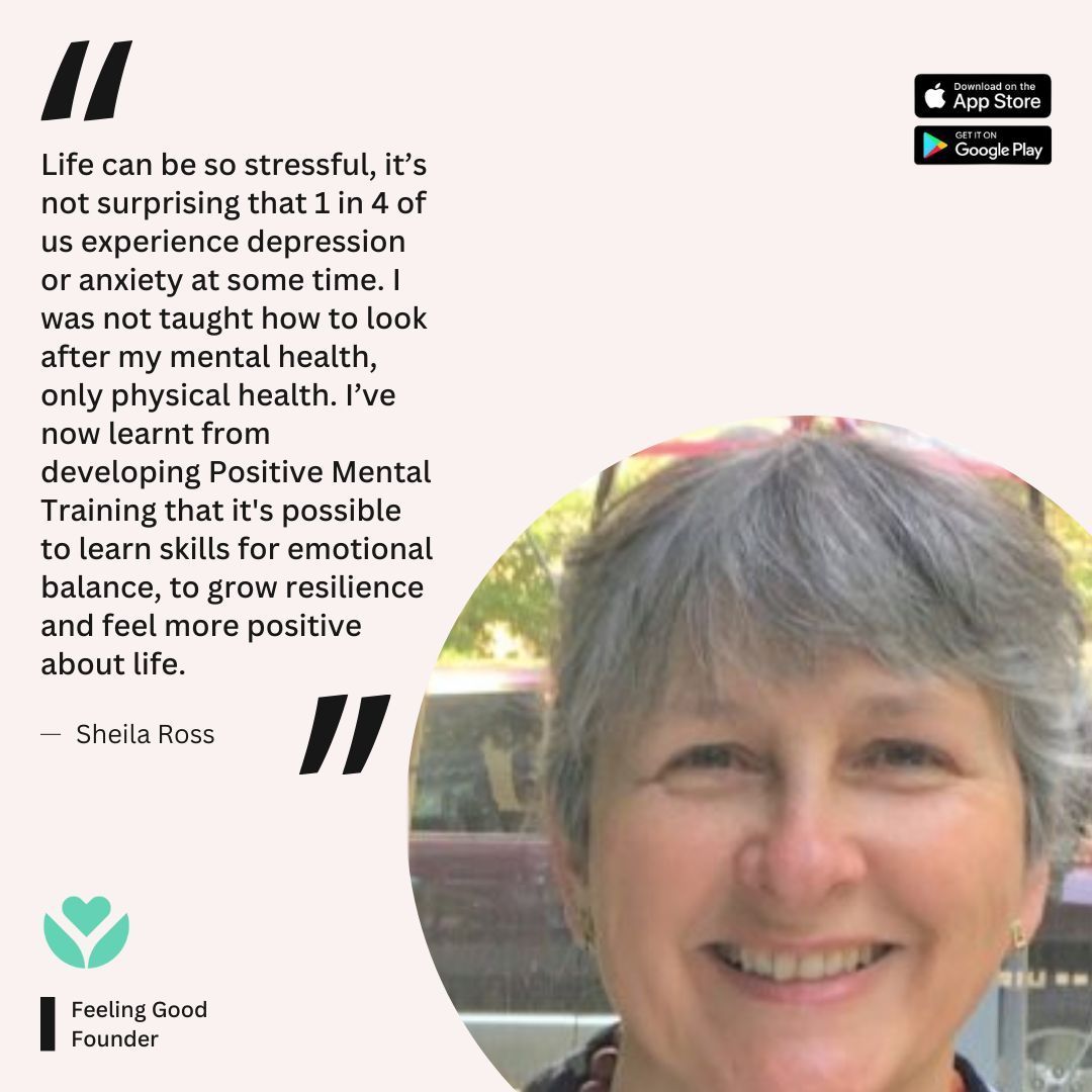 🌟 1 in 4 will experience a mental health disorder at some point in their lives. Conditions like depression and anxiety are common, many untreated due to stigma and lack of access to care. Our founder Sheila shared her journey of learning resilience and emotional balance. 🌿