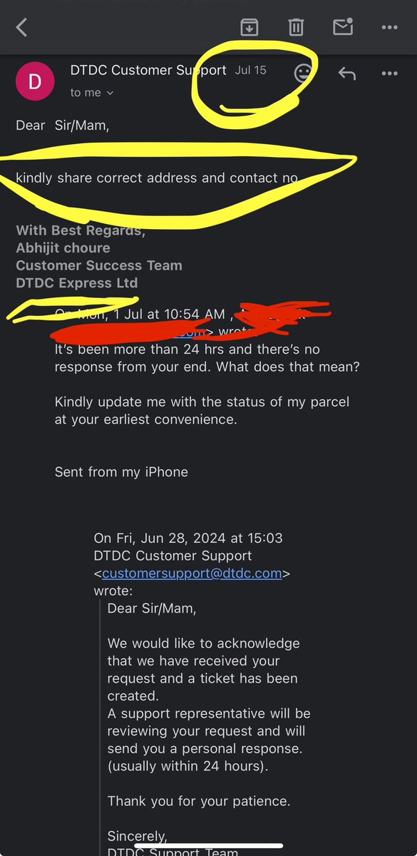 anuragkasbe_'s tweet photo. Met Shraddhali Salve (ID: PW01377) on 4th July, who promised delivery the same day. No delivery.

On 5th July, branch manager Sushil Solkar (ID: C16021) gave me a letter stating my package was missing. Customer service was unresponsive. Extremely frustrating and unprofessional. https://t.co/C0TBCPPy9X