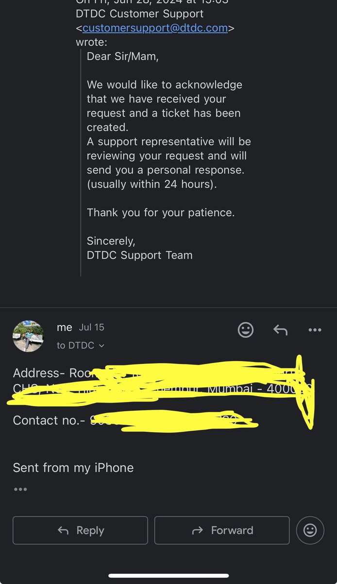 anuragkasbe_'s tweet photo. Met Shraddhali Salve (ID: PW01377) on 4th July, who promised delivery the same day. No delivery.

On 5th July, branch manager Sushil Solkar (ID: C16021) gave me a letter stating my package was missing. Customer service was unresponsive. Extremely frustrating and unprofessional. https://t.co/C0TBCPPy9X