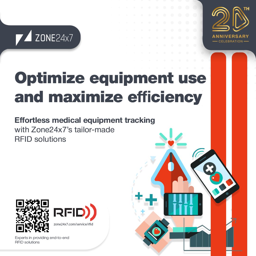 Zone24x7's tweet image. Streamline workflows, optimize equipment utilization, and prevent loss with #Zone24x7&apos;s end-to-end #rfidsolutions for medical #equipmenttracking.

Let us transform your hospital operations. Schedule a meeting.

#RFID #rfidtechnology #rfidinhealthcare #HealthcareInnovation