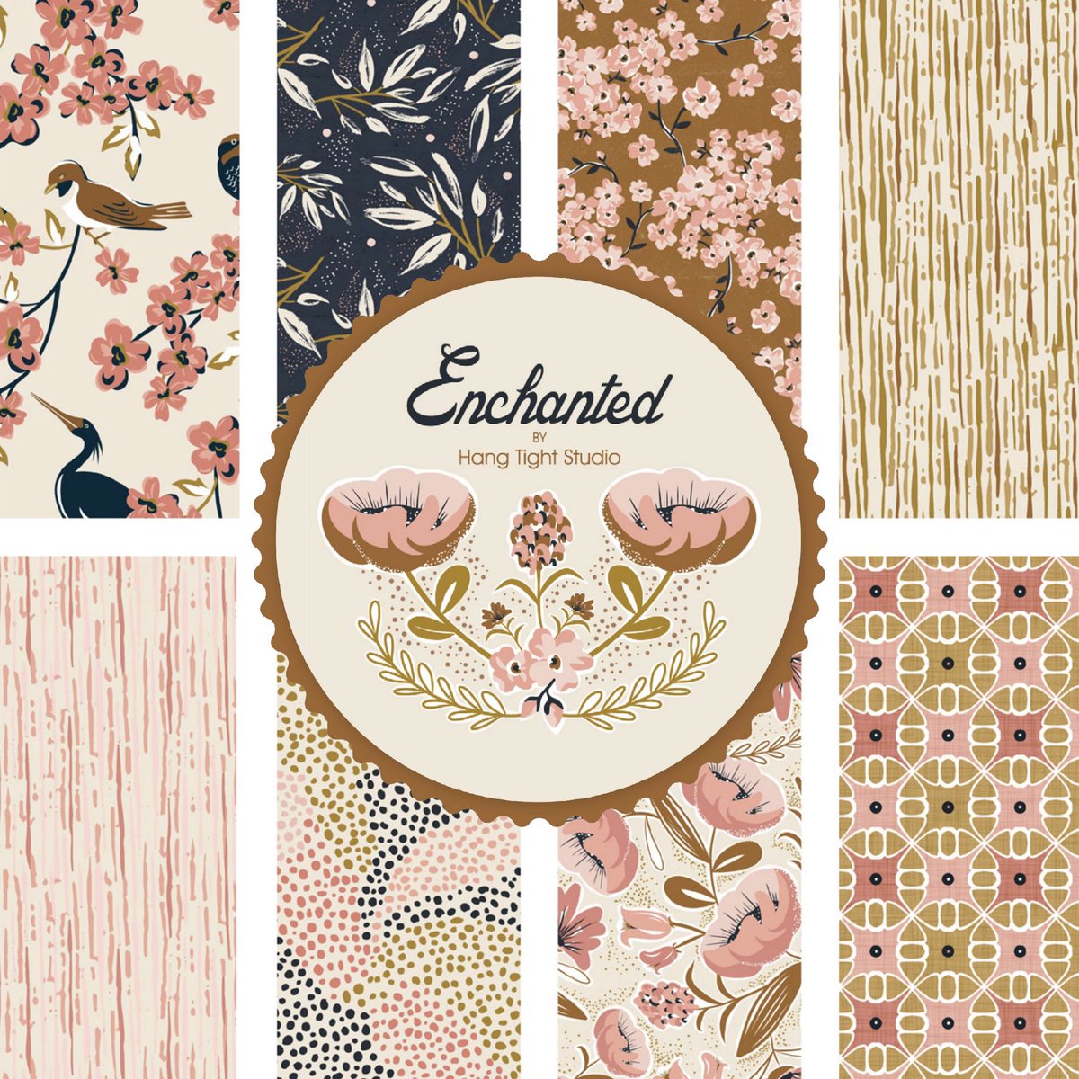 HangTightStudio's tweet photo. Iโm wiggling with excitement to share that my new Enchanted Collection with @cloud9fabrics is now in stores ๐ https://t.co/nHcGkCp3Xh
#patterndesigner #patterndesign #surfacedesign #surfacepattern #artlicensing #fabriccollection #cloud9fabrics https://t.co/JsQfTnKdx6