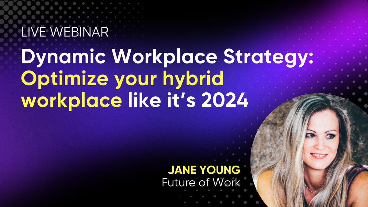 Smartway2Meet's tweet photo. It's about time we start changing how we work❗

Join us on 31 Jul to explore how dynamic workplace innovators are shifting gears; from a focus on WHERE work gets done to HOW work gets done. 😎

Sing-up here 👉 https://t.co/i69TTHNDYA https://t.co/4zxcMit6fG