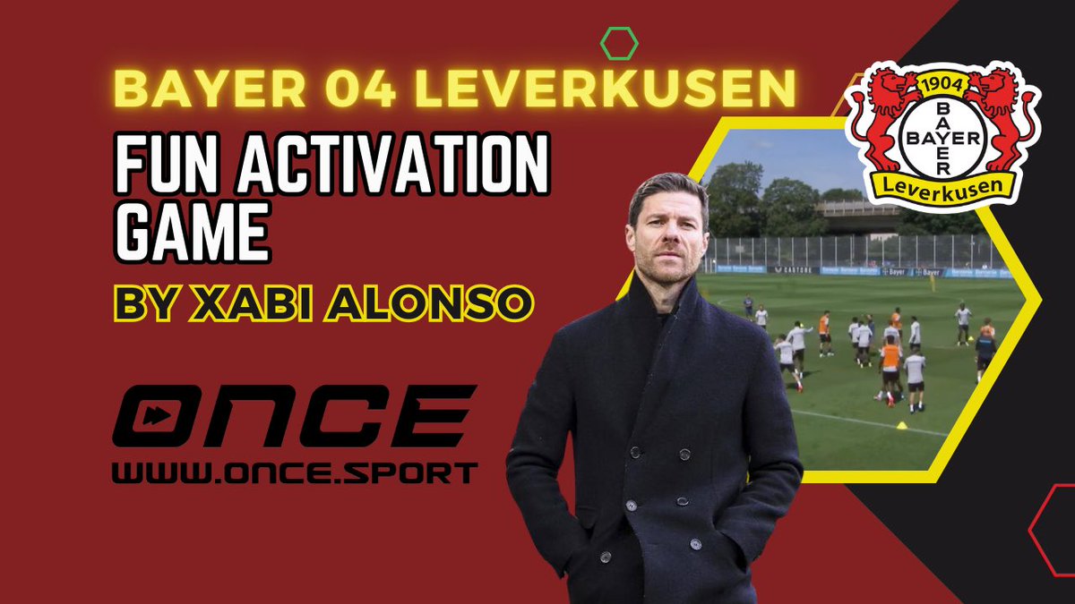 dariograbusic's tweet photo. Bayer 04 Leverkusen - fun activation game by Xabi Alonso

Follow @11OnceSport 

#bayerleverkusen #activation #subscribe #xabialonso #alonso #xabi  #funfootball #funsoccer #fun #oncepro #soccer #coach #training #dariograbusic #nogomet #trening 

https://t.co/Ntow3wgiPg https://t.co/CpgiiNvDix