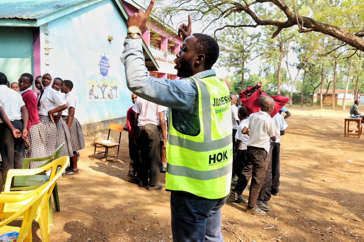 HOK_AFRICA's tweet photo. We facilitated a dynamic session at Obinju Primary School under #Jiboreshe Program; In collaboration with OPAC Kenya, using music therapy to promote self-awareness, communication skills, stress reduction, and relaxation among the pupils. 
#ChildDevelopment #SustainableCommunities https://t.co/jdd5sUYFEl