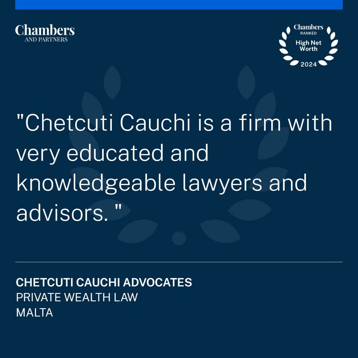 🏆 We have once again been ranked as a top firm in the Chambers and Partners #HighNetWorth Guide for #2024! 

This achievement is a testament to the dedication and hard work of our #PrivateClients team. 
 
 Read the full article here➡️lnkd.in/dpEM2wEf