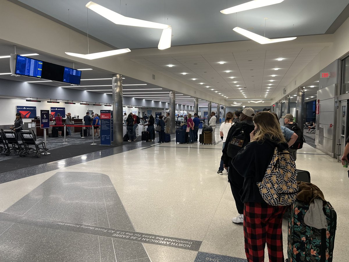 Delays are popping up and the lines are growing here at Dayton International Airport as major airlines deal with the CrowdStrike outage this morning. More on <a href="/YourDayDayton/">Your DAY</a>.