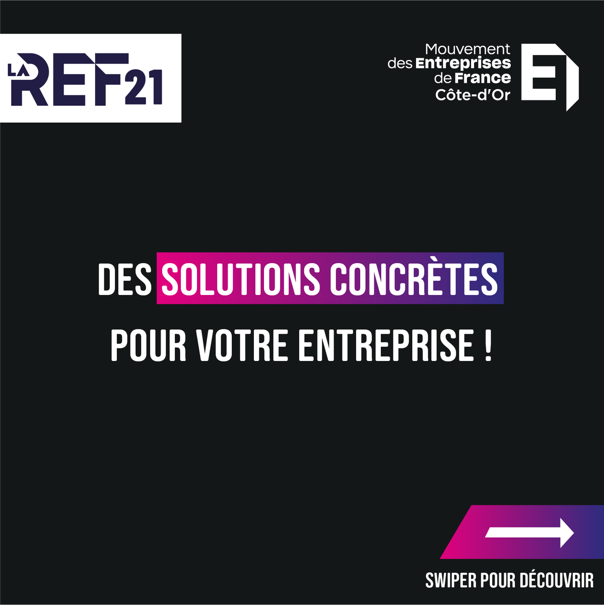 medef21's tweet photo. 💥Nouveau format pour la REF21 💥

🙌 En 2024, le MEDEF Côte-d’Or passe AUX ACTES et change complètement le format de la REF21 !

🗓 Nous vous attendons nombreux le 7 novembre 2024 au Campus ESTP - ESEO de Dijon ! À vos agendas !

#medef21 #REF21 #entrepreneurs #cotedor https://t.co/mKKviVuig9